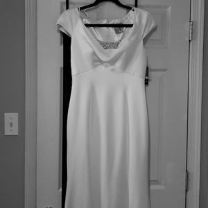 White Satin Mermaid Gown